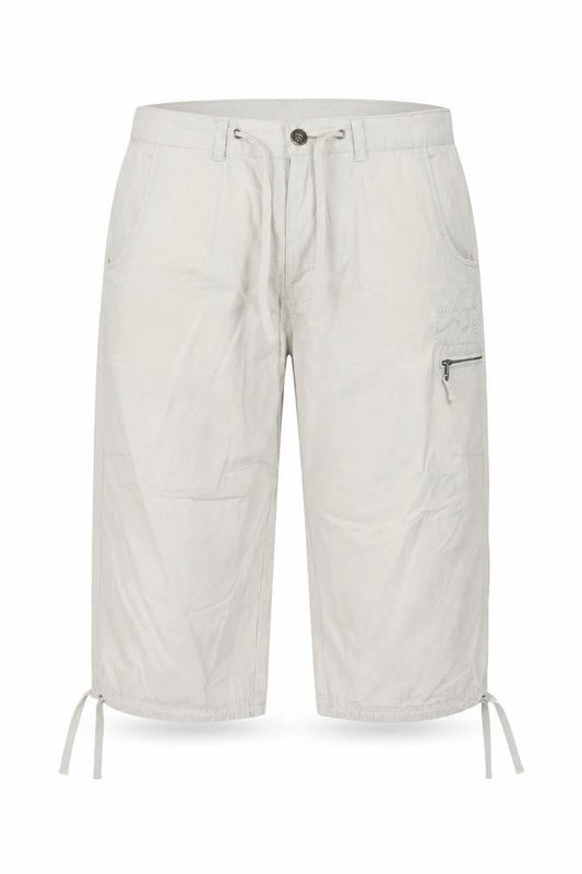 Kangol Women's Beige Linen Cargo Shorts M Lightweight Casual