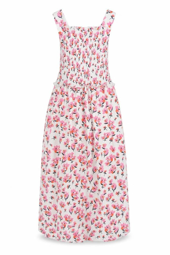 River Island Women’s Multicoloured Floral Smocked Midi Dress Size 8