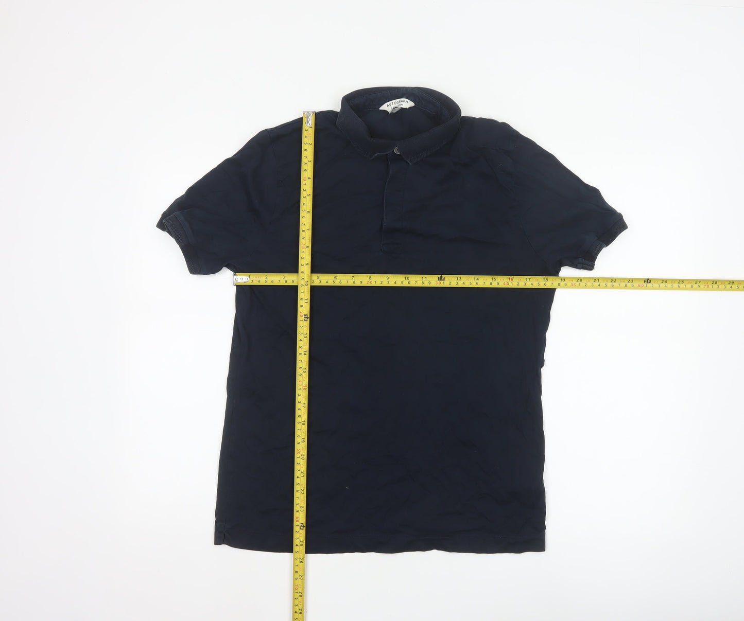 Marks and Spencer Autograph Men's Blue M Supima Cotton Polo Shirt