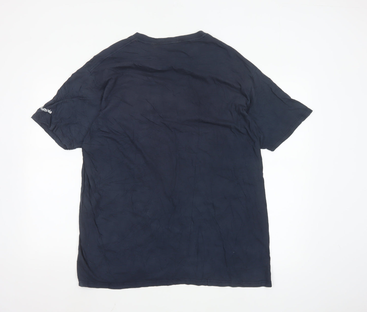 Columbia Men's Navy Blue XL Graphic Outdoor Cotton T-Shirt