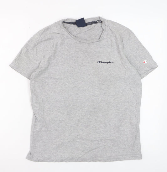 Champion Womens Grey XS Basic Crew Neck T-Shirt