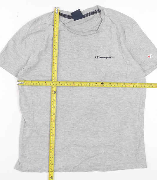 Champion Womens Grey XS Basic Crew Neck T-Shirt