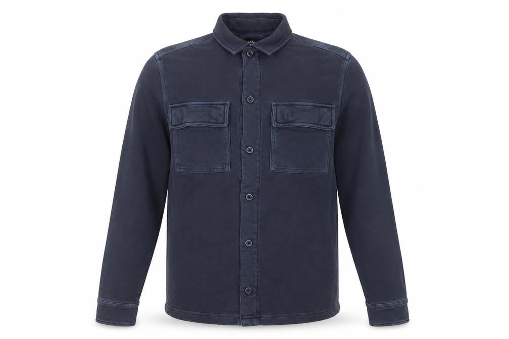 Marks & Spencer Men's Blue Cotton Long Sleeve Casual Shirt S