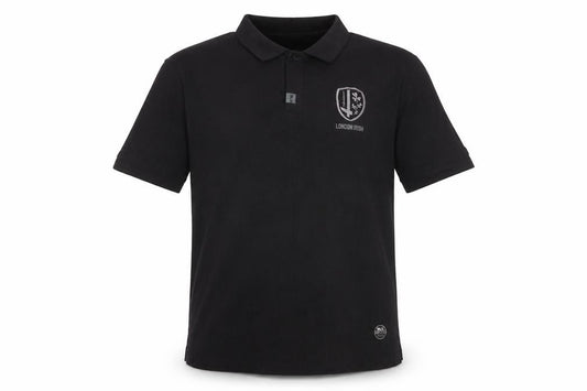 BLK London Irish Black Cotton Polo Shirt Men 3XL Short Sleeve Rugby