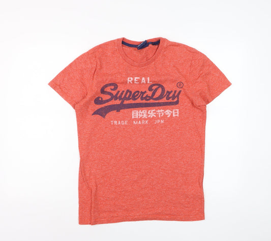 Superdry Vintage Mens Red Graphic Print T-Shirt Size S