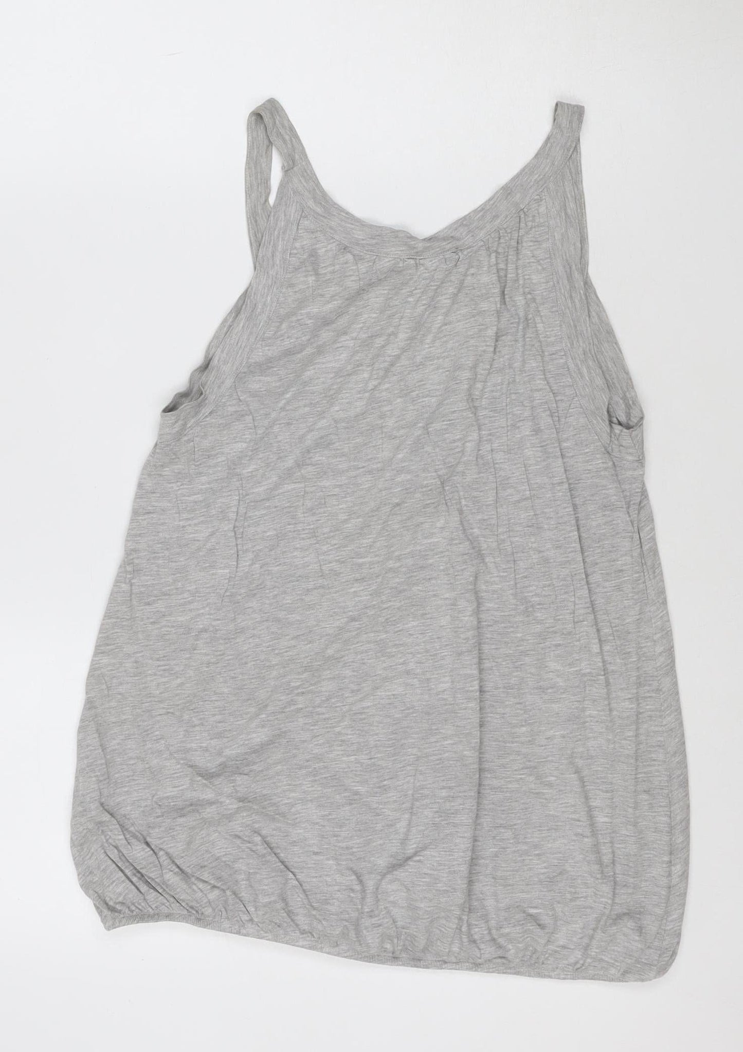 Jigsaw Womens Grey Jersey Modal Cotton Tank Top M