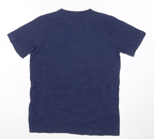 Nike Boys Blue Crew Neck Sports Cotton T-Shirt M