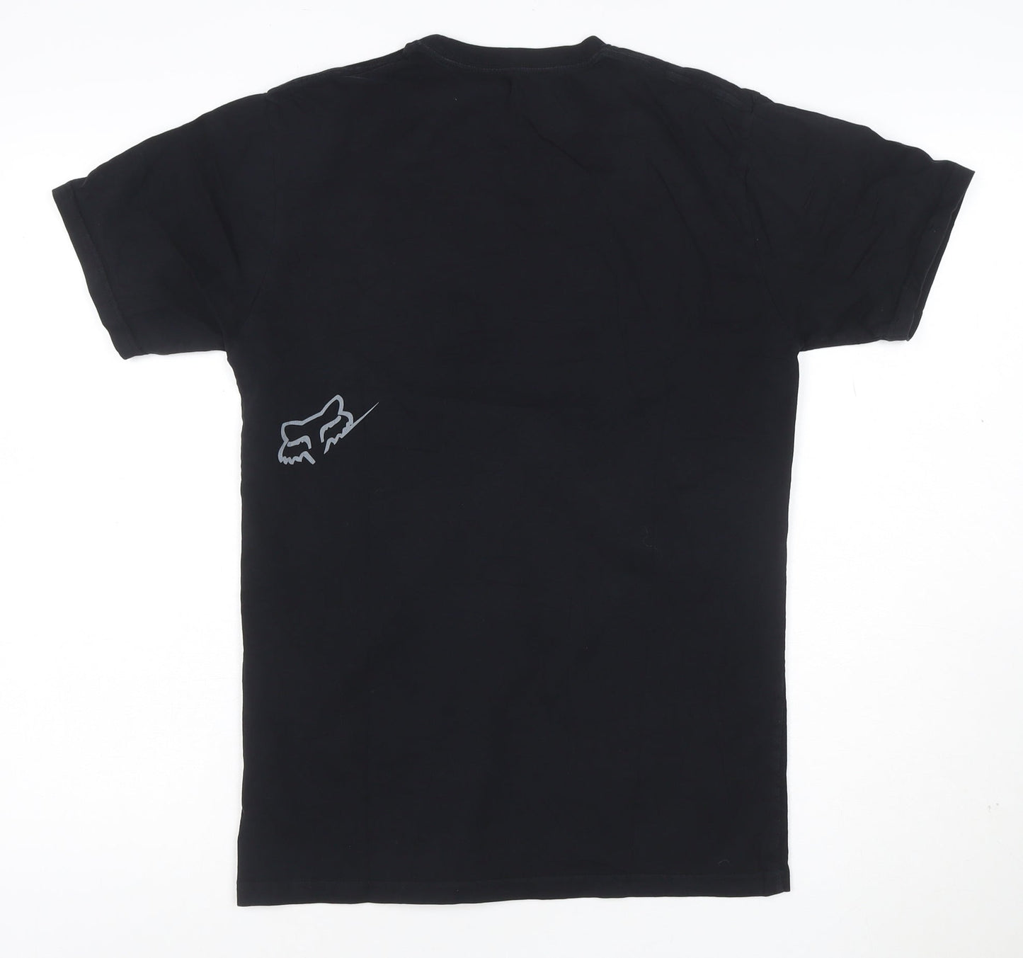 Fox Men's Black Graphic Logo Short Sleeve T-Shirt Size M