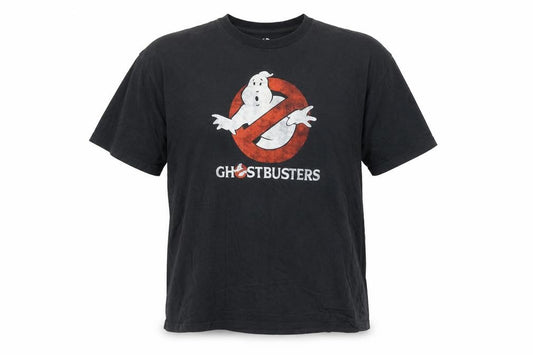Ghostbusters Men's Black XL Cotton Short Sleeve Polo Tee