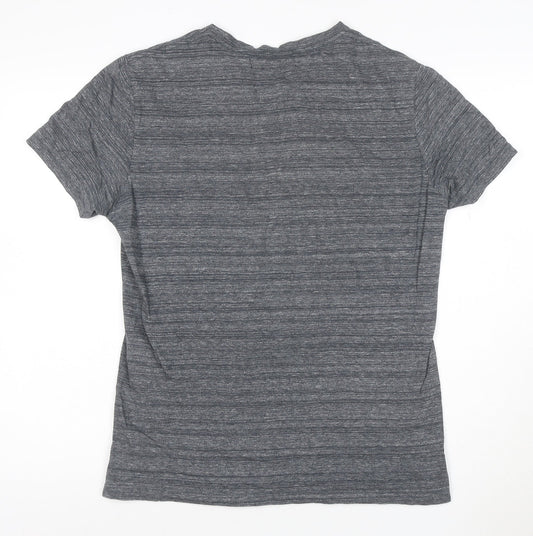 AllSaints Men's Grey Crew Neck Short Sleeve T-Shirt Medium