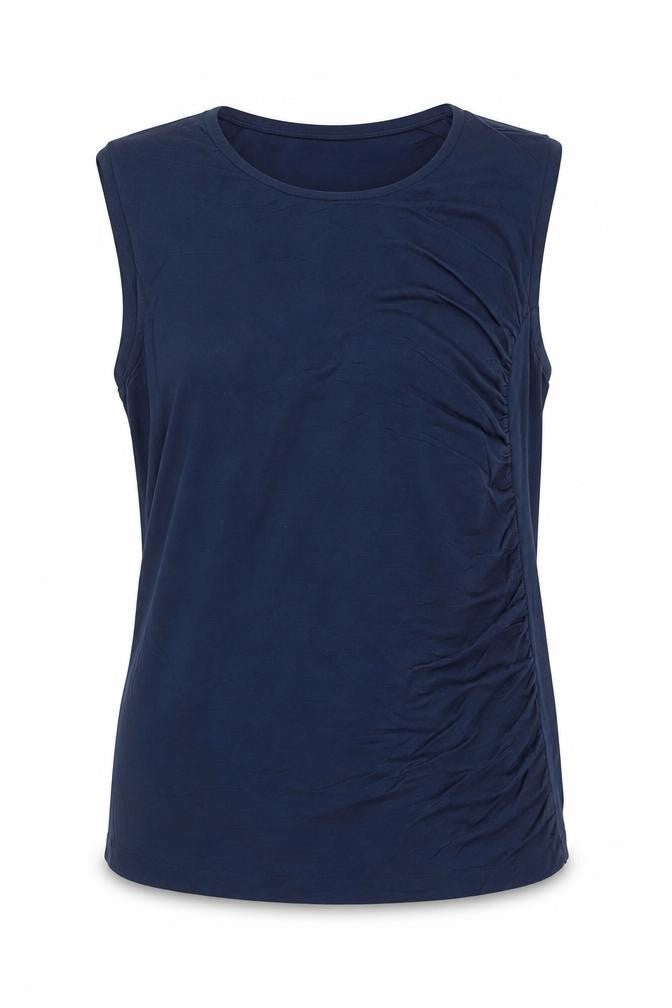 Jaeger Women Blue Sleeveless Basic Jersey Blouse M