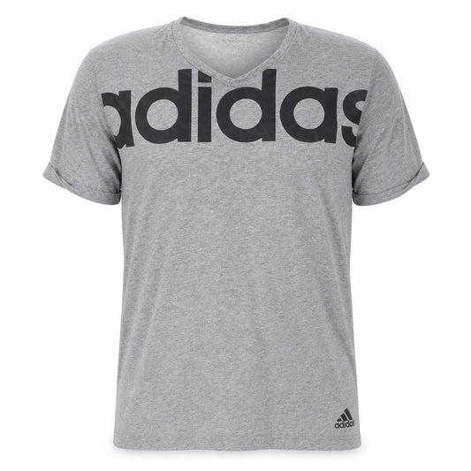 Adidas Mens Grey Climalite Essentials Short Sleeve Crew Neck T-Shirt L