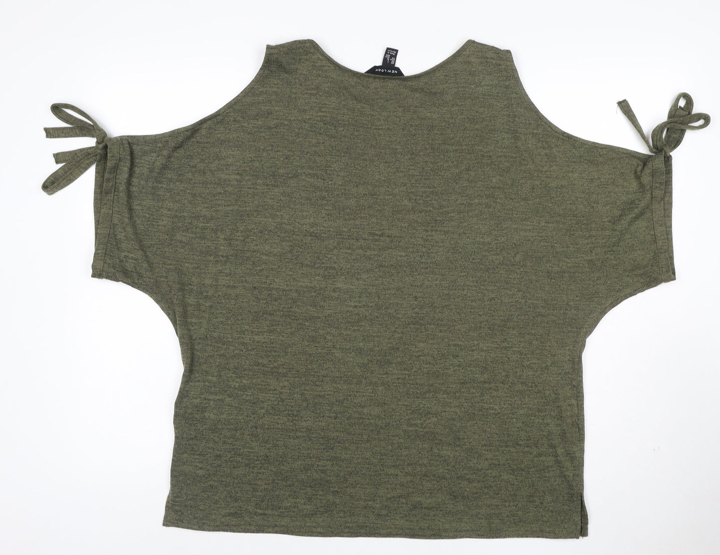 New Look Women’s Green Cold Shoulder T-Shirt Size L