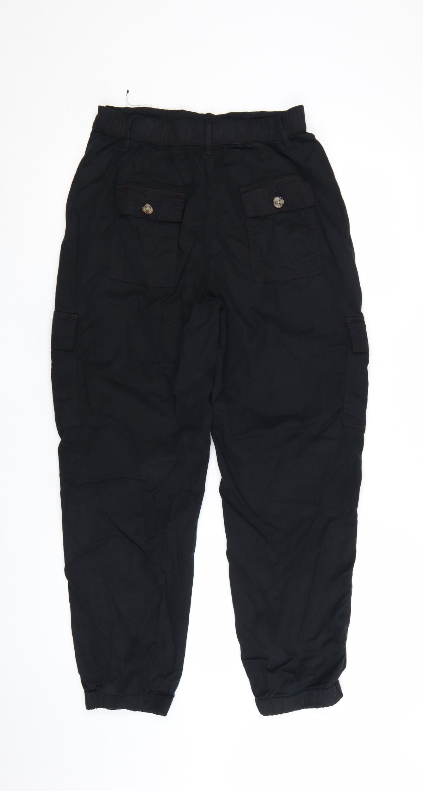 Marks and Spencer Womens Black Size 8 Cargo Trousers