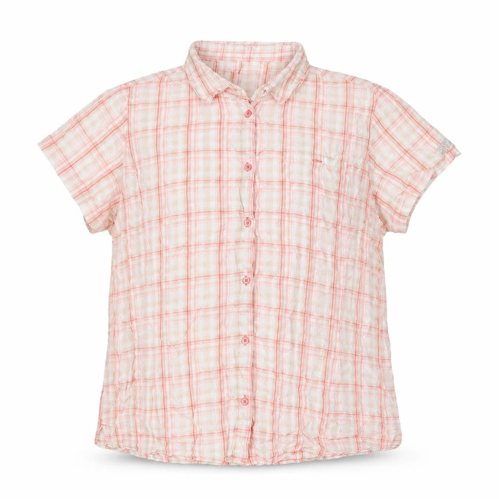 Regatta Men Beige Check Short Sleeve Button-Up Casual Shirt Size XL