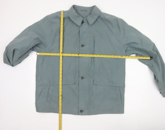 BUSH Men's Green Size 46 Basic Jacket Lightweight Casual Coat
