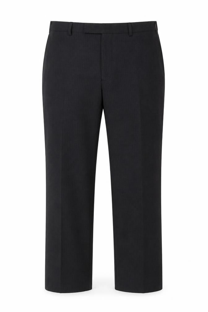 Marks & Spencer Men's Black Slim Fit Wool Blend Dress Trousers 36W 33L