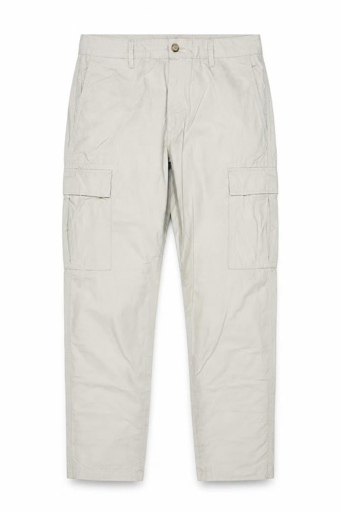 Marks and Spencer Men's Beige Cargo Trousers Size M 34x31 Cotton