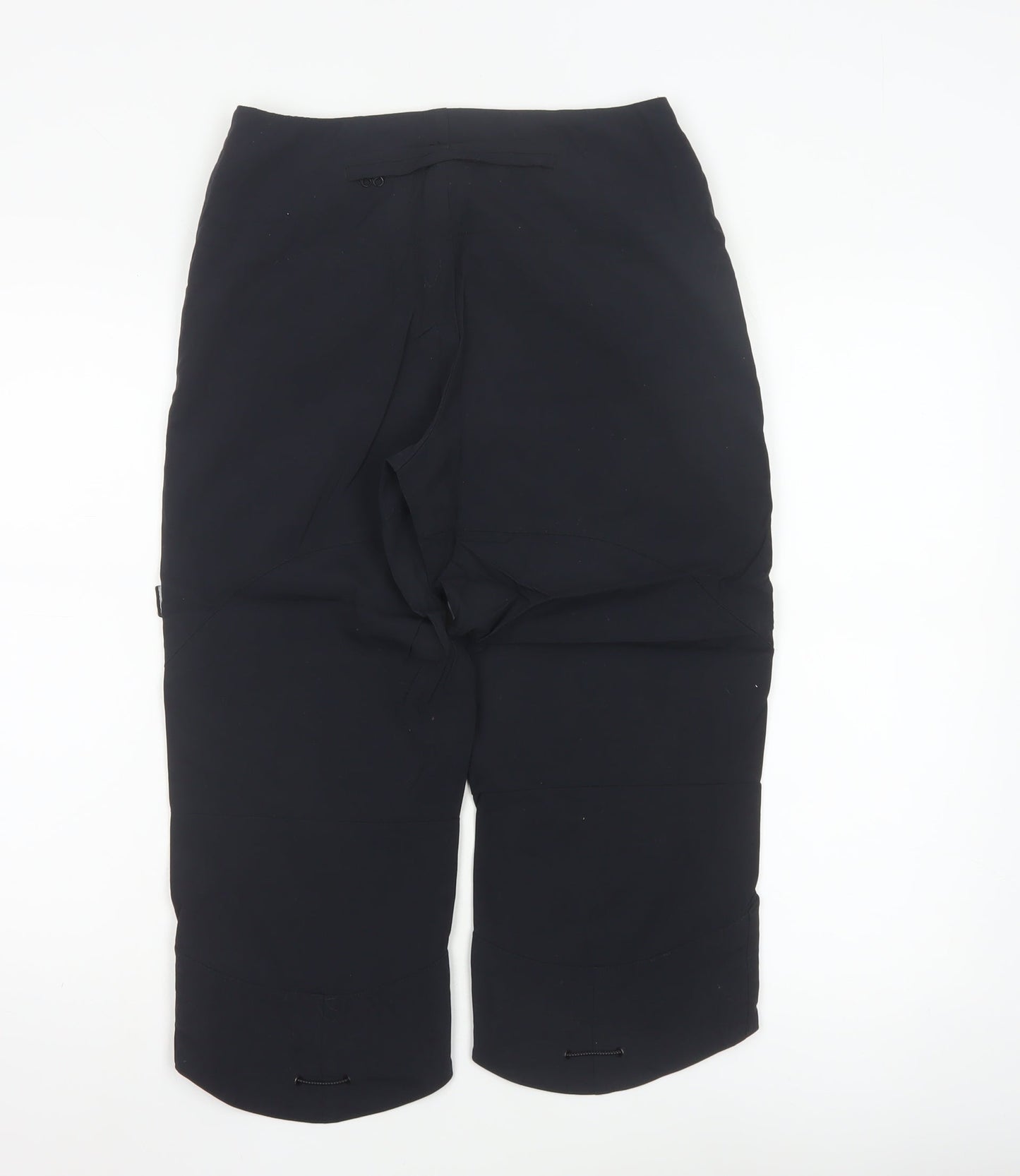 Nike Womens Black Capri Sports Trousers Size 10 Lightweight Stretch