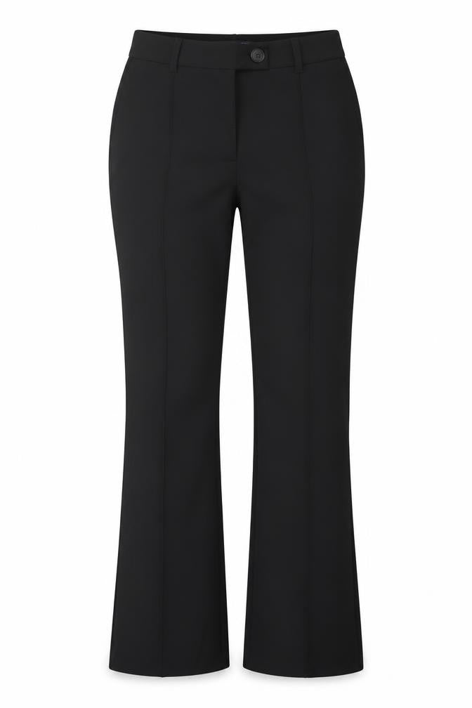 Marks & Spencer Women Black Size 10 Long Flared Trousers