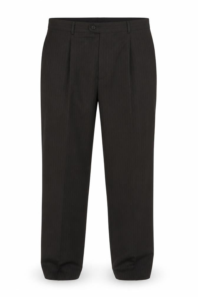 Taylor & Wright Men's Brown Pinstripe Dress Trousers 38S