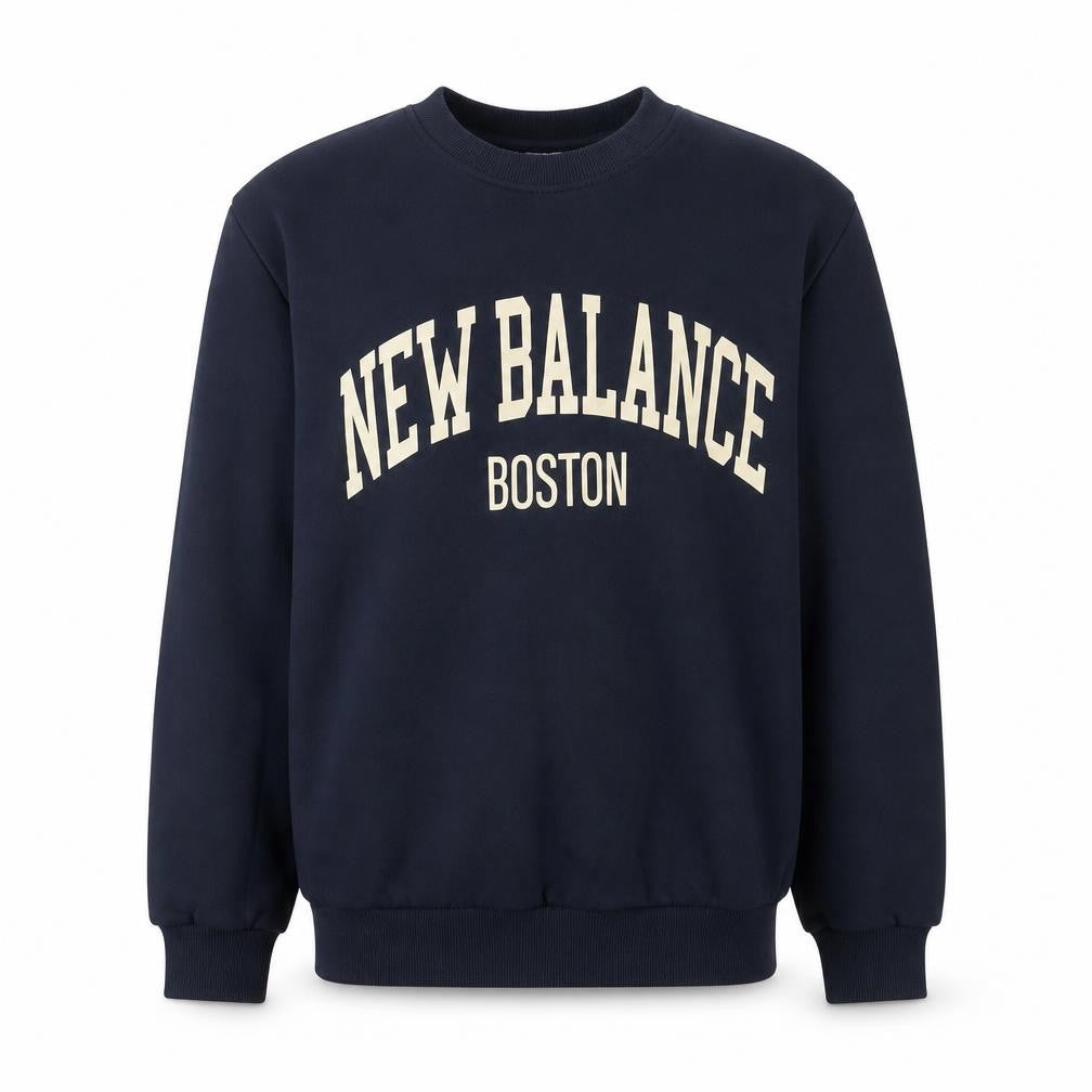 New Balance Men's Blue Small Crew Neck Pullover Sweatshirt