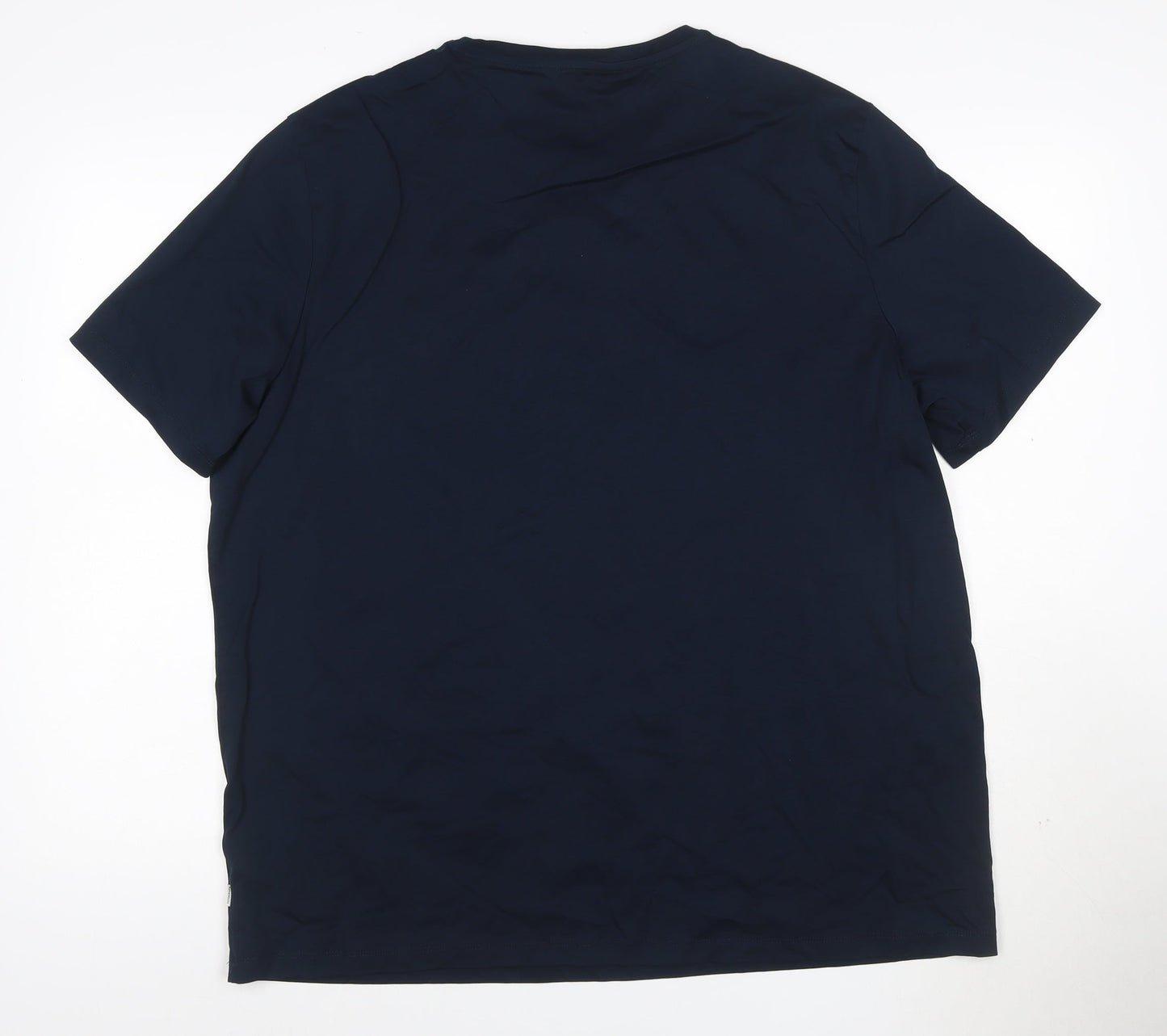 Marks and Spencer Men’s Blue 2XL Supima Cotton Crew Neck T-Shirt