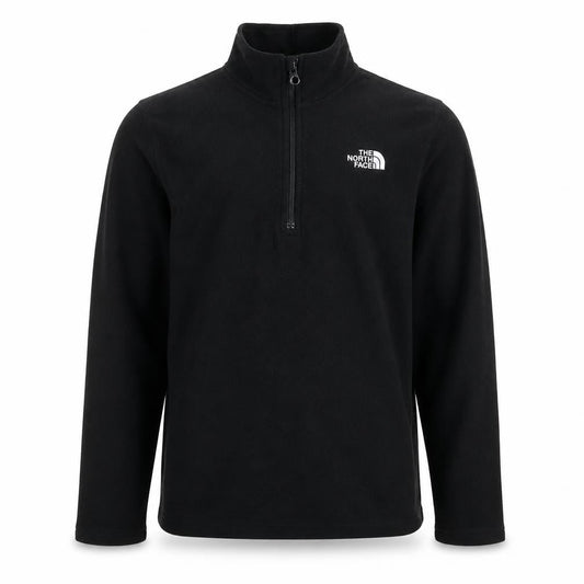The North Face Boys Black Fleece 1/4 Zip Pullover Hoodie XL