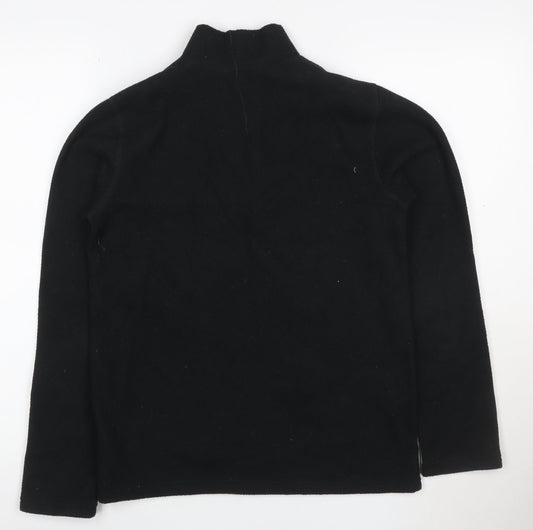 The North Face Boys Black Fleece 1/4 Zip Pullover Hoodie XL