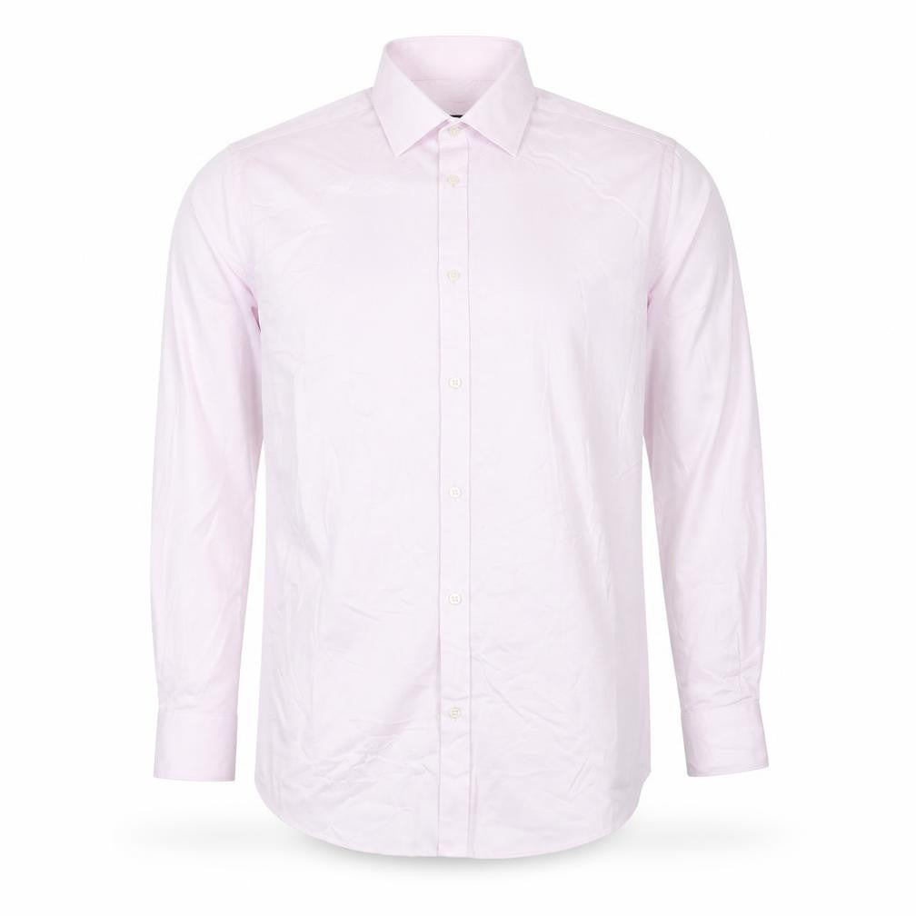 Marks & Spencer Men’s Pink 16in Regular Fit Long Sleeve Cotton Shirt
