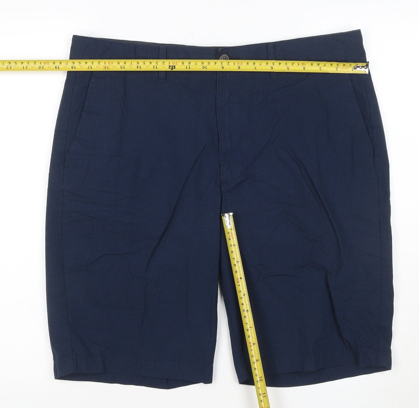 Marks and Spencer Mens Blue 36 Chino Shorts Casual Regular Fit