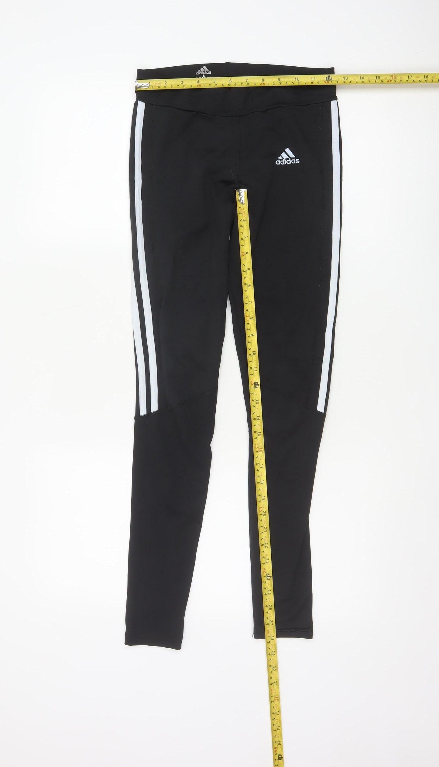 Adidas Women Black Climalite Leggings S Slim Fit Activewear