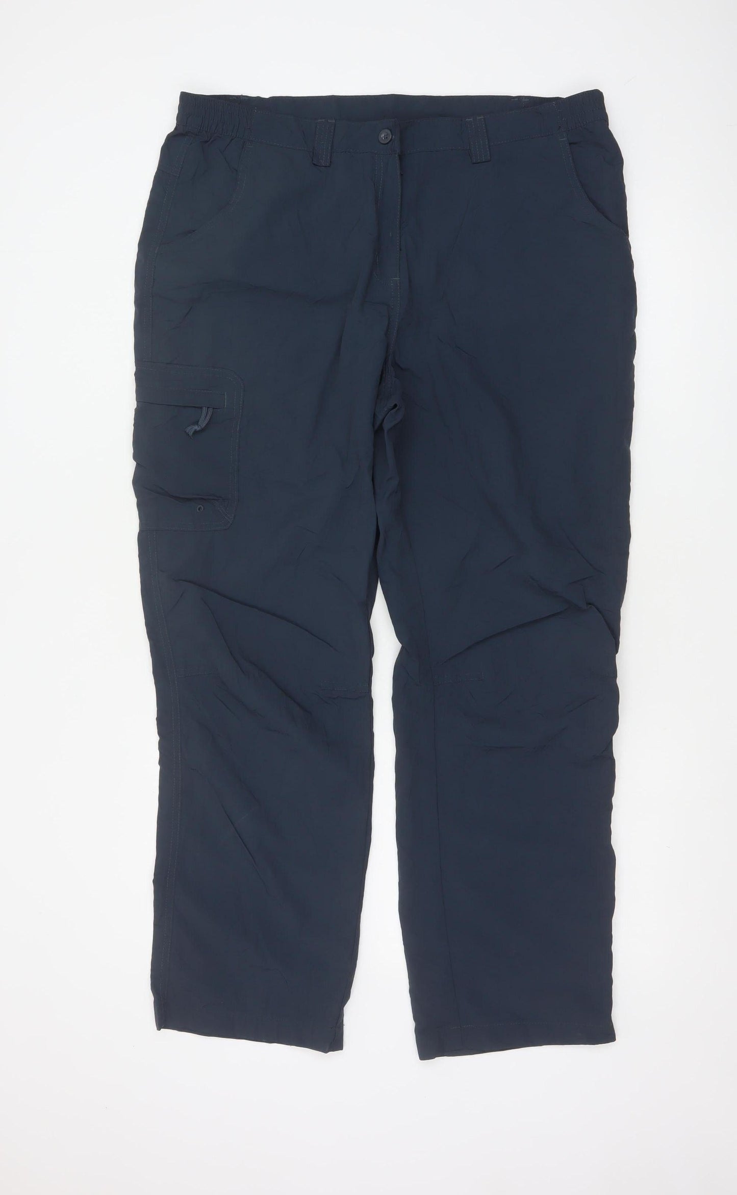 Mountain Warehouse Womens Blue Size 16 Cargo Trousers Nylon Outdoor