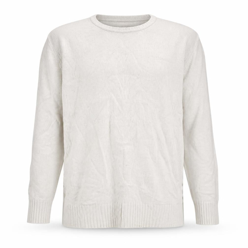 Lee Cooper Men's Beige Cotton Crew Neck Jumper XL