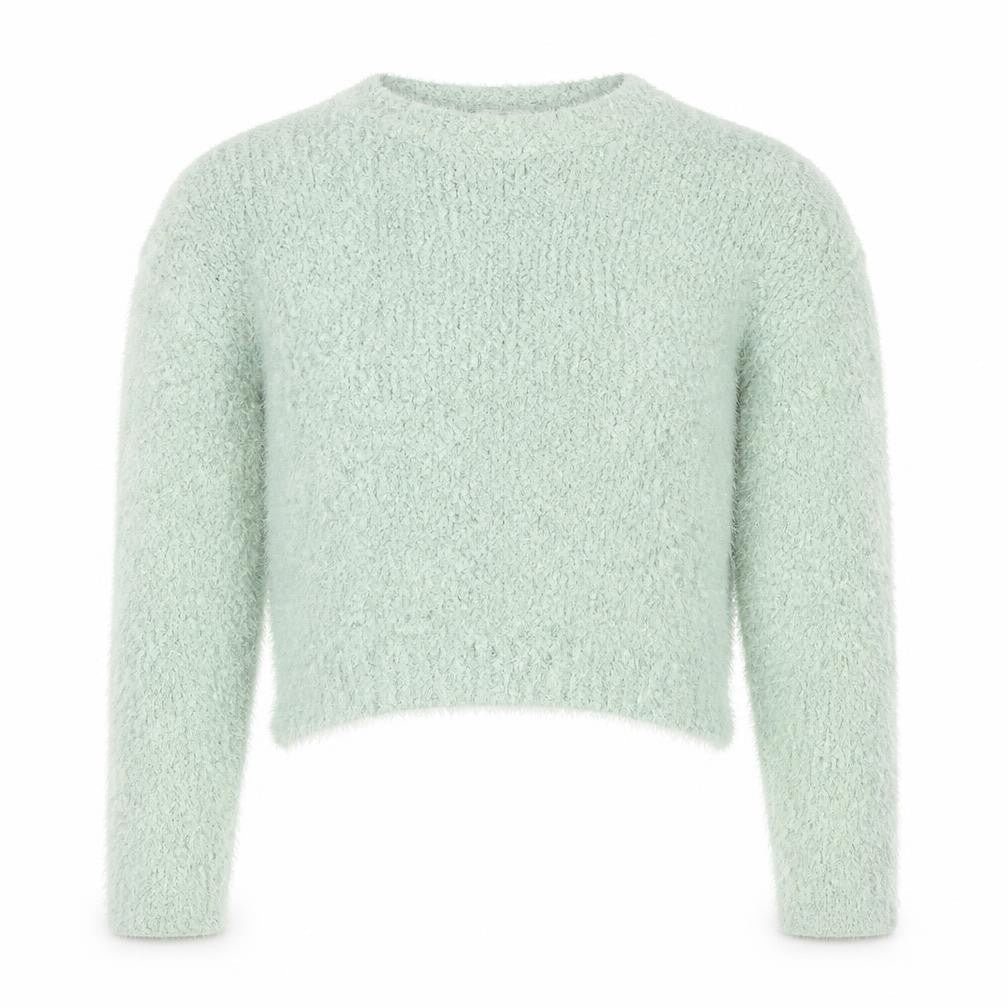 Vero Moda Women's Green Fluffy Knit Pullover Jumper Size M