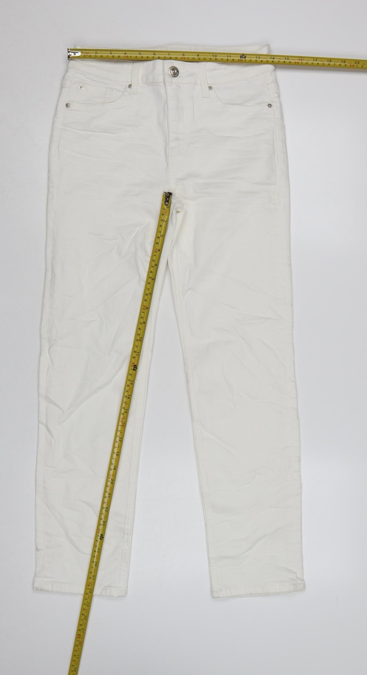 Marks and Spencer Women’s White Straight Jeans Size 10 Short