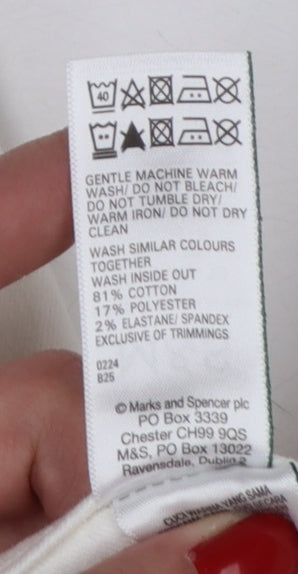 Marks and Spencer Women’s White Straight Jeans Size 10 Short