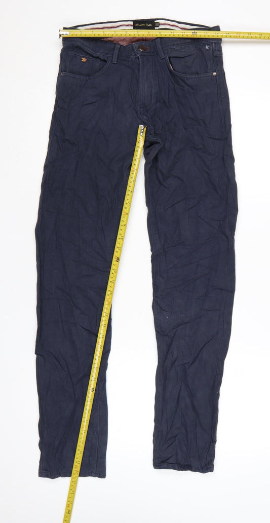 Massimo Dutti Men’s Blue Slim Straight Jeans Size 30 Waist