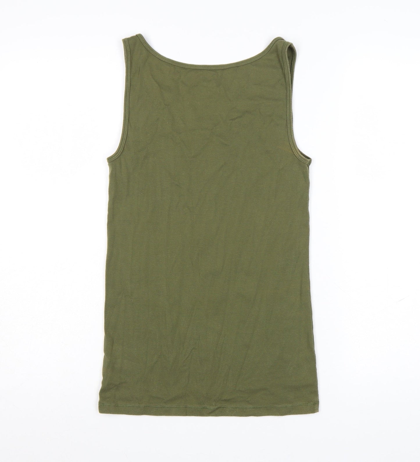 GAP Women’s Green Basic Cotton Tank Top Size M
