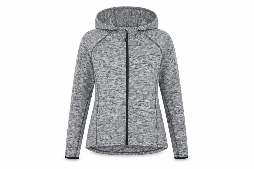 Marks & Spencer Womens Grey Marl Full Zip Hoodie Size 20