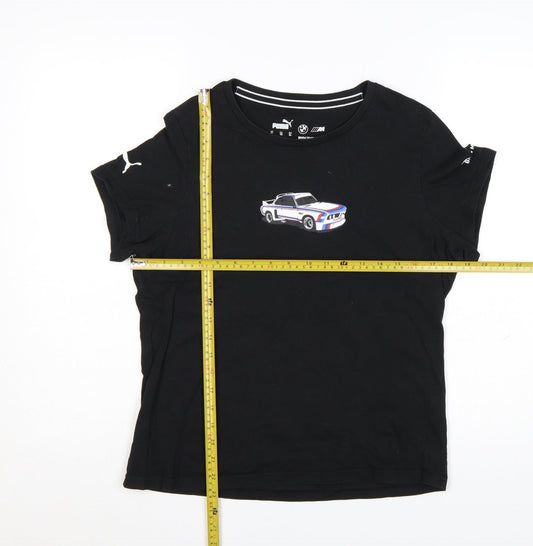 Puma BMW Motorsport Women's Black XL Crew Neck T-Shirt