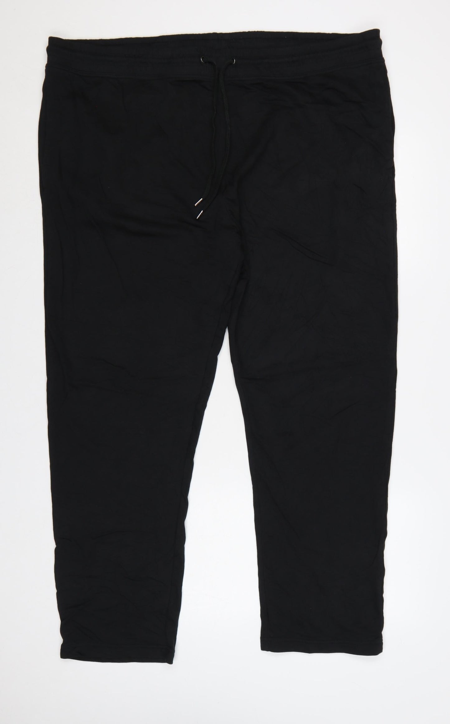 Marks and Spencer Men's Black 3XL Regular Fit Cotton Joggers