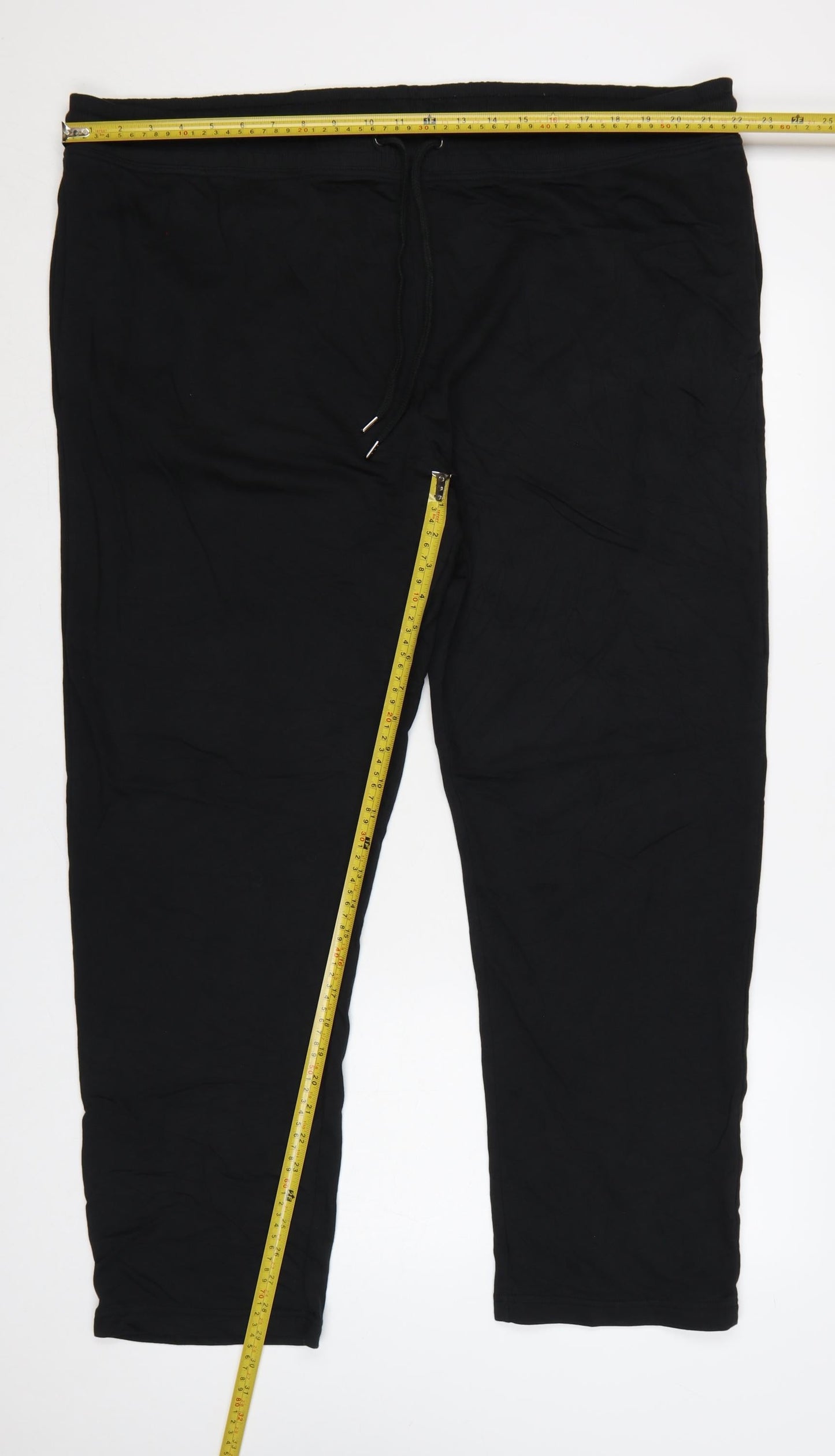 Marks and Spencer Men's Black 3XL Regular Fit Cotton Joggers