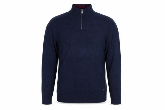 FatFace Men's Blue XL 1/2 Zip Cotton Cashmere Jumper