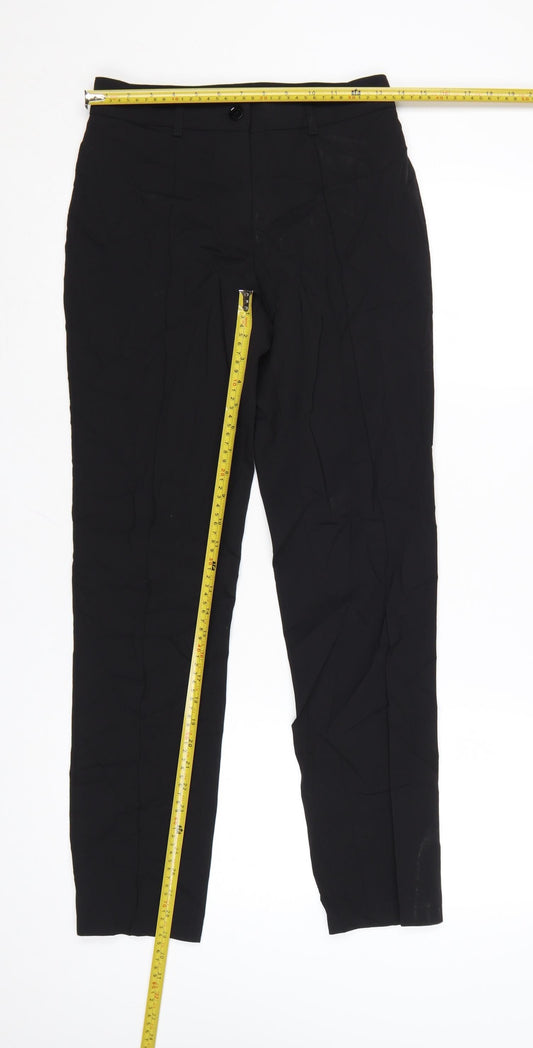 Burberry Women Black Wool Tailored Dress Pants Size 2