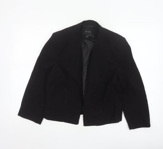 New Look Women's Black Suit Jacket Size 14 Classic Fit Blazer