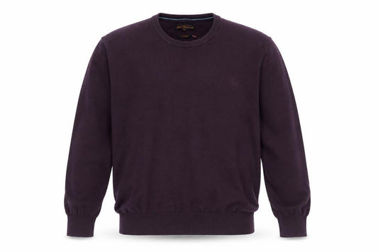 Ben Sherman Men's Purple Cotton Crew Neck Jumper XL