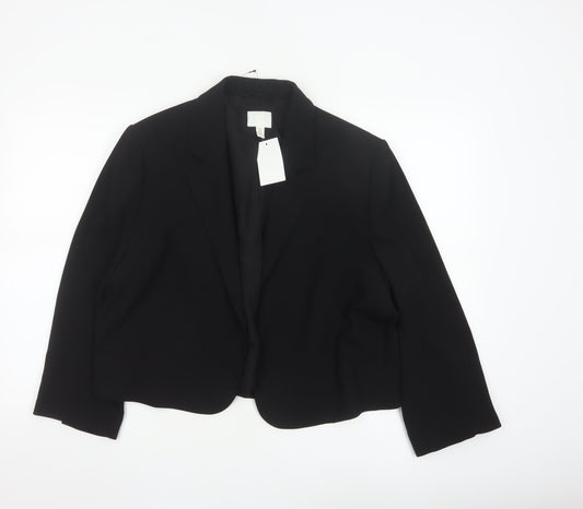 H&M Women’s Black XL Regular Fit Tailored Blazer