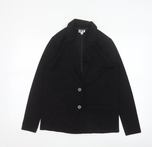 JDY Women's Black Small Classic Two-Button Blazer Jacket