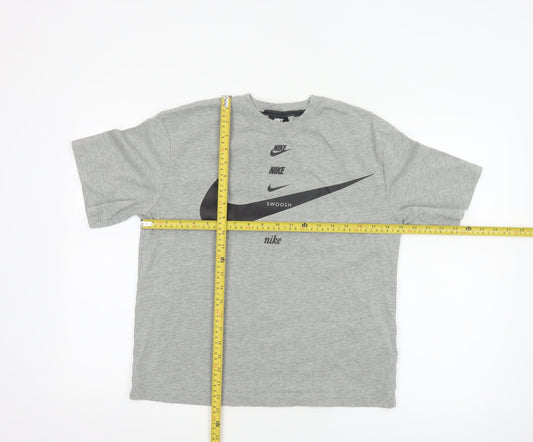 Nike Women’s Grey XS Relaxed Fit Cotton Sports T-Shirt